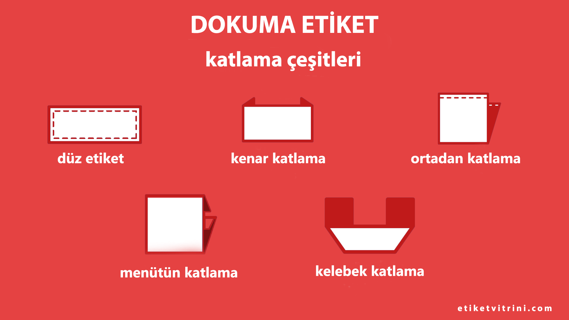 dokuma etiket katlama türleri